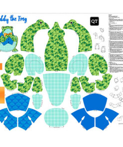 BUDDY THE FROG  Frosch-Panel Stoff  Nr. 181114 – Bild 2