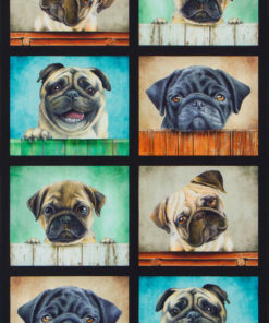 HUNDE PANEL Whiskers & Tails  Stoff  Nr. 190723