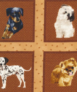 MY PET FAMILY Hunde Panel Stoff  Nr. 190727
