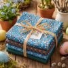 SPAR-SET "OSTERN Weidenkätzchen" 4 FQ Stoffpaket Nr. 220124