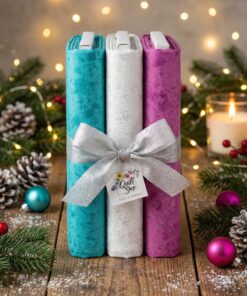 SPAR-SET "X-Mas Glitter" 3 FQ Weihnachts-Stoffpaket Nr. 231018