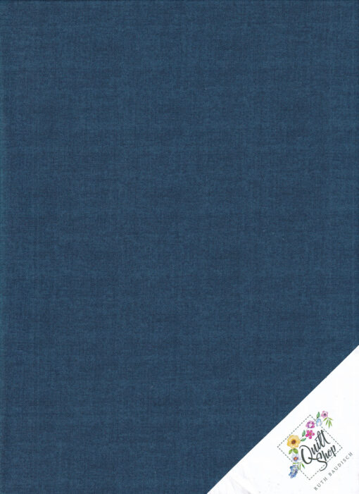 LINEN TEXTURE, PETROLBLAU Patchworkstoff Nr. 250213