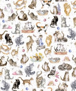 KATZEN "Whiskers & Paws"  Stoff  Nr. 240910