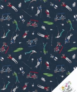 GOLFSPIELER "Hole in One" Patchworkstoff  Nr. 241208