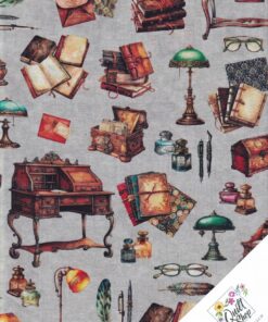 SEKRETÄR, BÜCHER, SCHREIBFEDER  Nr. 241219