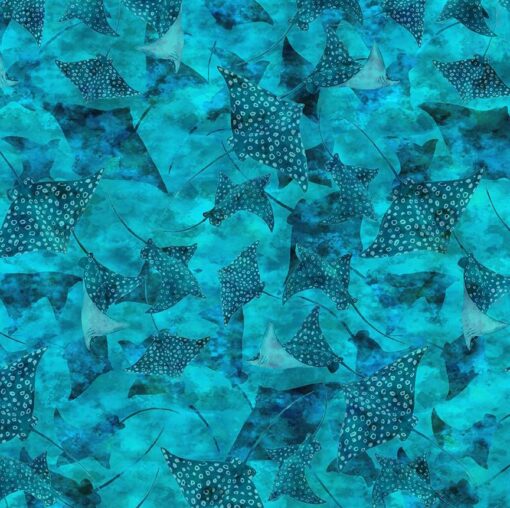 CALYPSO III Fische, MANTAROCHEN Patchworkstoff Nr. 250149