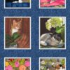 KATZEN-PANEL "Whiskers Among Petels" Stoff  Nr. 250405