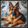 STOFFPANEL SCHÄFERHUND "DREAMCATCHER" Nr. 250732