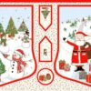 NIKOLAUSSTIEFEL PANEL " Jolly St. Nick Stocking" STOFF  Nr. 250801