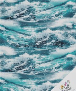 Maritim MEER, MEERESGISCHT, WELLEN Stoff  Nr. 260136