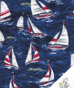 MARITIM SEGELSCHIFFE Baumwollstoff Nr. 260229