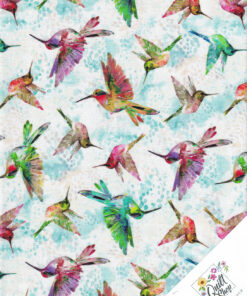 SPAR-SET "KOLIBRIS & Tropenzauber" 4 FQ Stoffpaket Nr. 260715 – Bild 3