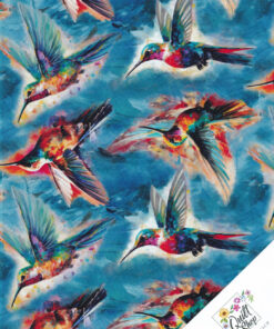 SPAR-SET "KOLIBRIS & Tropenzauber" 4 FQ Stoffpaket Nr. 260715 – Bild 5