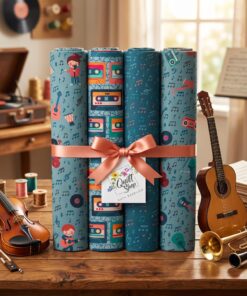 SPAR-SET "Let the Music Play" 4 FQ Stoffpaket Nr. 260431