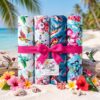 SPAR-SET "KOLIBRIS & Tropenzauber" 4 FQ Stoffpaket Nr. 260715