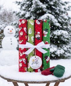 SPAR-SET WINTER "Schneemänner" 4 FQ Stoffpaket Nr. 260836