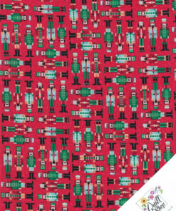 NUSSKNACKER "Soldiers" Rot Weihnachtsstoff Nr. 261015